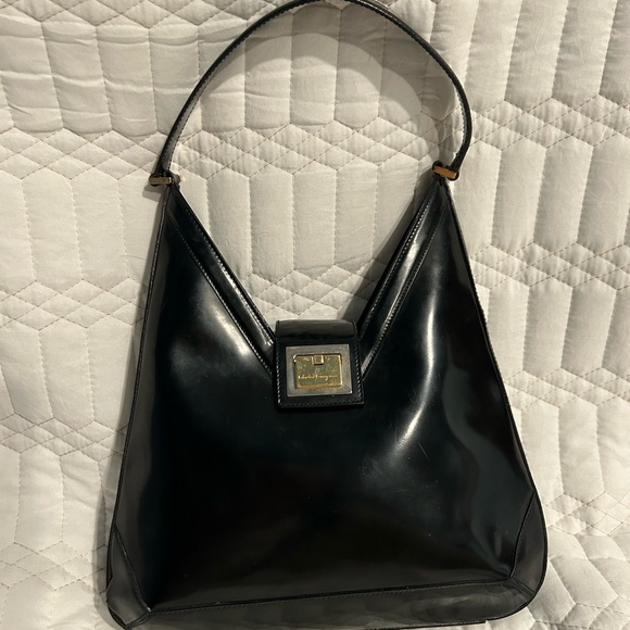 Ferragamo Elegant Black Bag